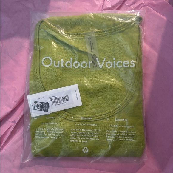 NWT Outdoor Voices - Men’s Seamless Tank Top in Green Apple - Picture 3 of 4